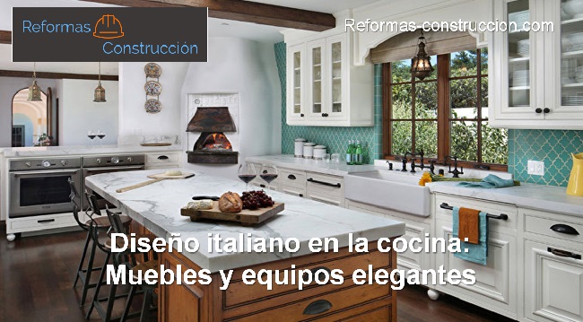 diseño italiano en la cocina muebles y equipos elegantes