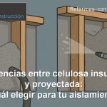 Diferencias entre celulosa insuflada y proyectada: ¿Cuál elegir para tu aislamiento? diferencias entre celulosa insuflada y proyectada