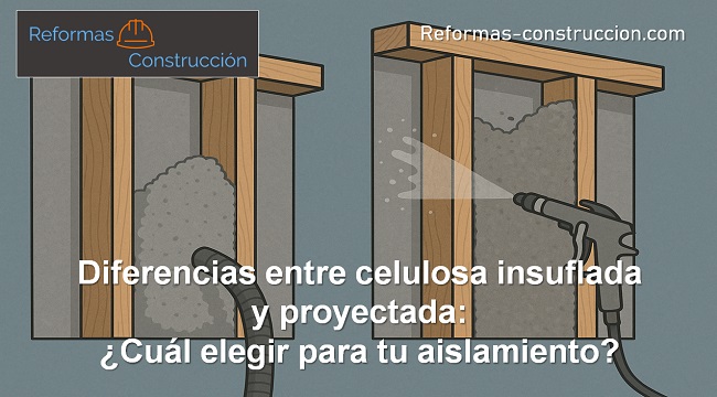 diferencias entre celulosa insuflada y proyectada