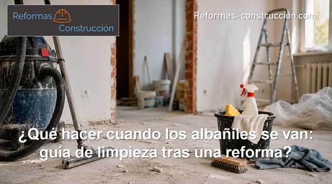 Qué hacer cuando los albañiles se van guía de limpieza tras una reforma