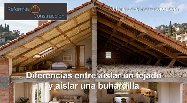 Diferencias entre aislar un tejado y aislar una buhardilla